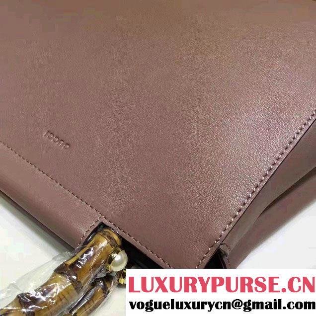 Gucci Nymphea Leather Top Handle Small Bag 453767 Nude Pink 2016