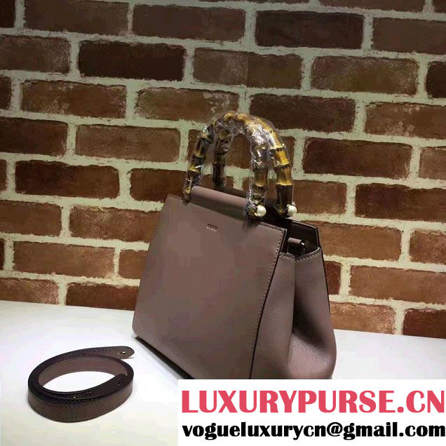Gucci Nymphea Leather Top Handle Small Bag 453767 Nude Pink 2016