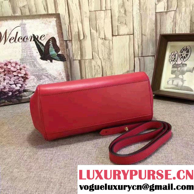 Gucci Nymphea Leather Top Handle Small Bag 453767 Red 2016