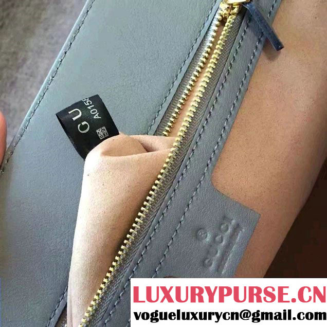 Gucci Soft Signature Top Handle Large Bag 453704 Gray 2017