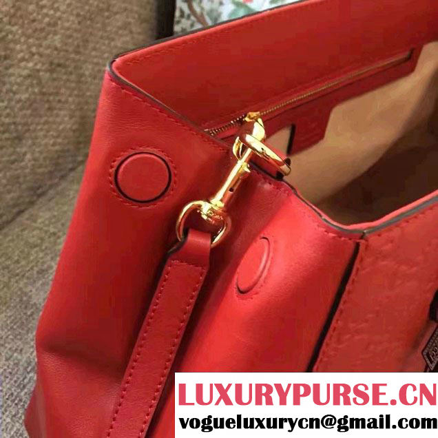 Gucci Soft Signature Top Handle Large Bag 453704 Red 2017