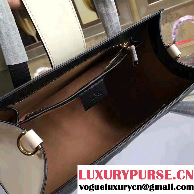 Gucci Bamboo Buckle Top Handle Bag 453756 Black 2017