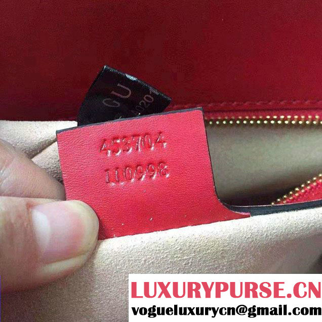 Gucci GG Supreme Top Handle Large Bag 453704 Embroidered Heart Snake Flower 2017