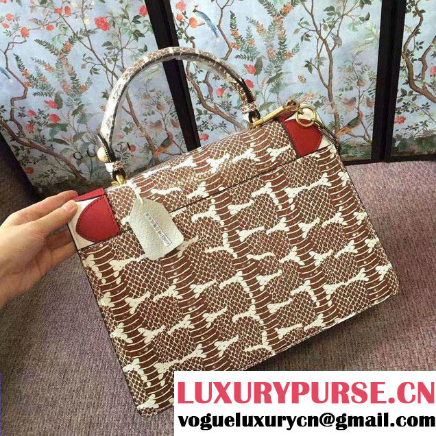 Gucci Fox Broche Top Handle Medium Bag 466432/450631 Brown 2017