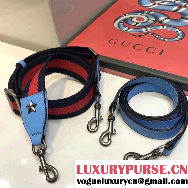 Gucci Dionysus Leather Top Handle Medium Bag 448075 Embroidered Dragonfly And Roses Light Blue 2017