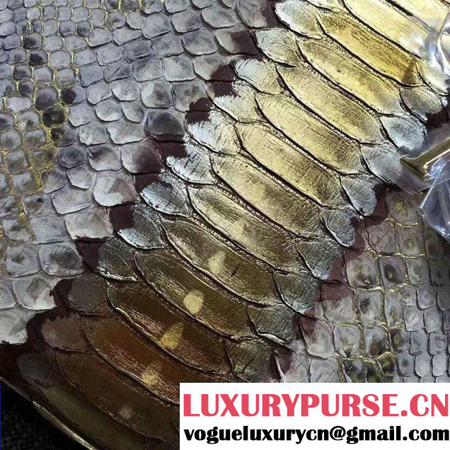 Lady Dior Medium Python Tote Bag