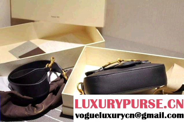 Gucci Lady Web Hand-stained Leather Shoulder Small Bag 380573 Black 2015