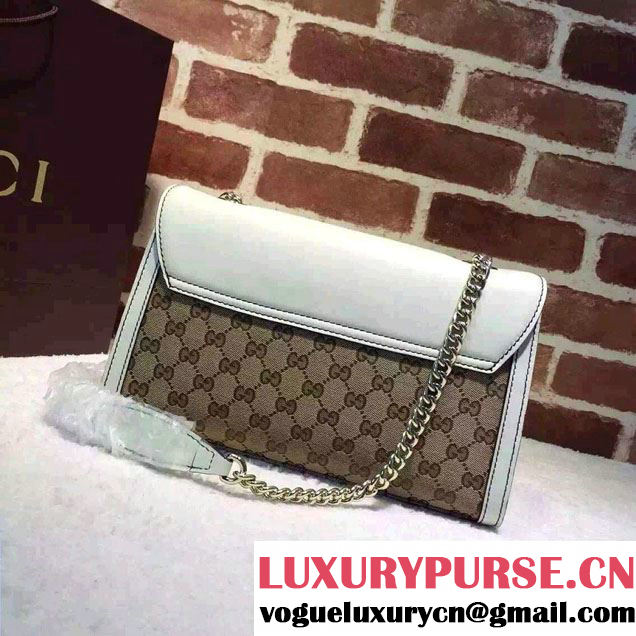 Gucci Emily Guccissima Leather Chain Shoulder Bag 295402 White 2015