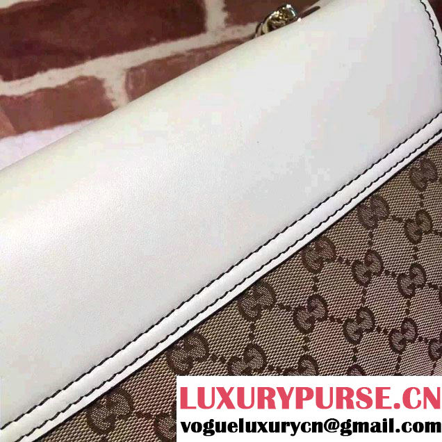 Gucci Emily Guccissima Leather Chain Shoulder Bag 295402 White 2015