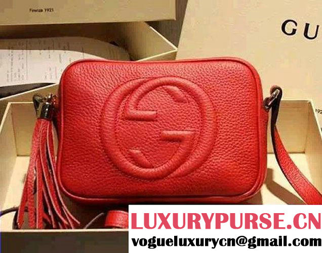 Gucci Soho Leather Disco Small Bag 308364 Red 2015