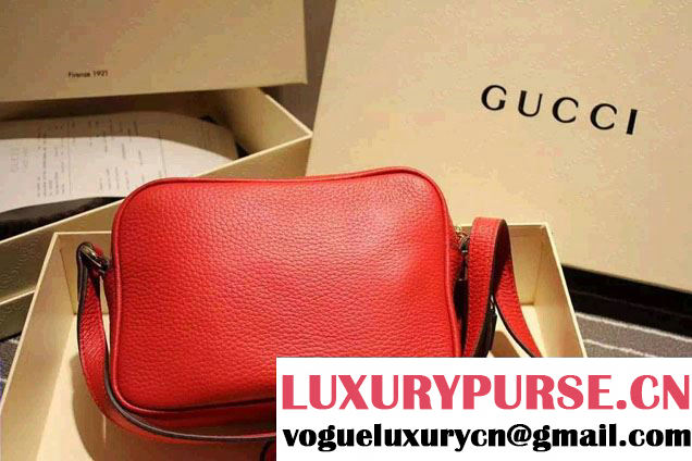 Gucci Soho Leather Disco Small Bag 308364 Red 2015