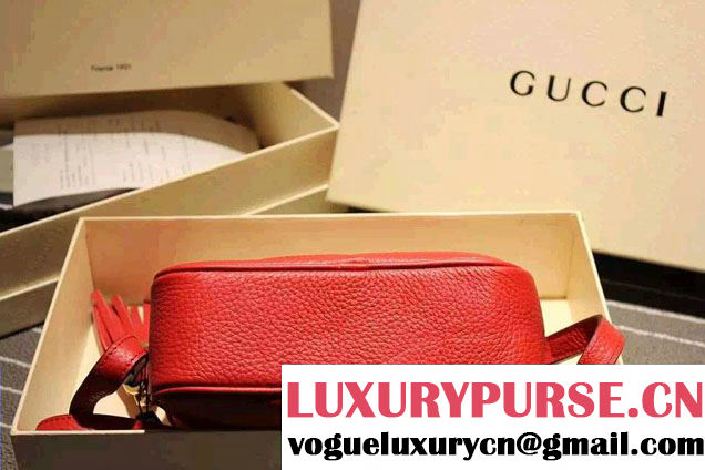 Gucci Soho Leather Disco Small Bag 308364 Red 2015
