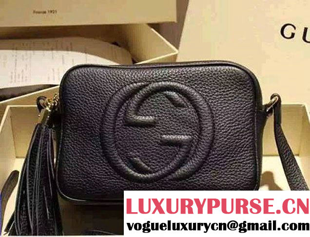 Gucci Soho Leather Disco Small Bag 308364 Black 2015