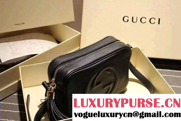 Gucci Soho Leather Disco Small Bag 308364 Black 2015