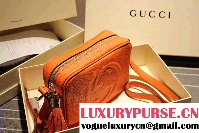 Gucci Soho Leather Disco Small Bag 308364 Dark Yellow 2015