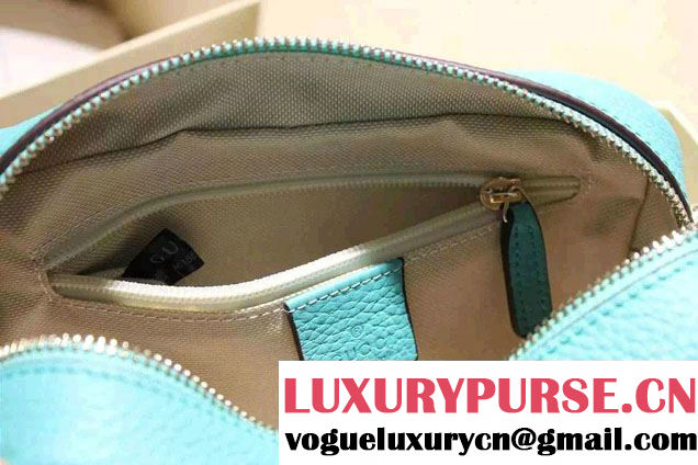 Gucci Soho Leather Disco Small Bag 308364 Turquoise 2015