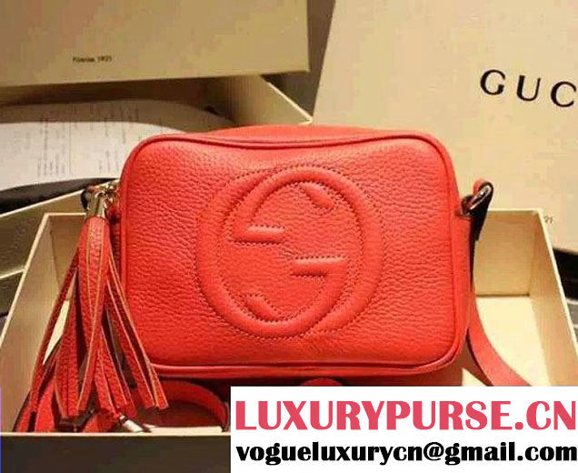 Gucci Soho Leather Disco Small Bag 308364 Cerise 2015