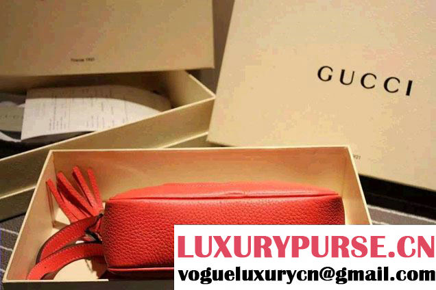 Gucci Soho Leather Disco Small Bag 308364 Cerise 2015