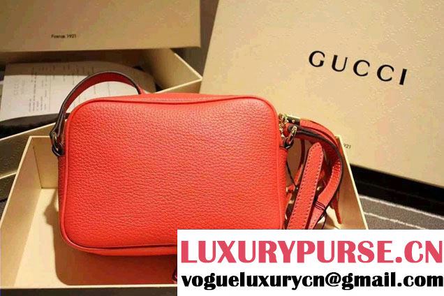 Gucci Soho Leather Disco Small Bag 308364 Cerise 2015