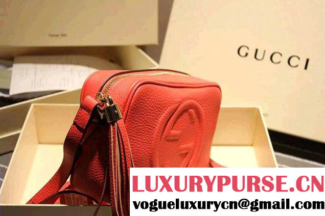 Gucci Soho Leather Disco Small Bag 308364 Cerise 2015