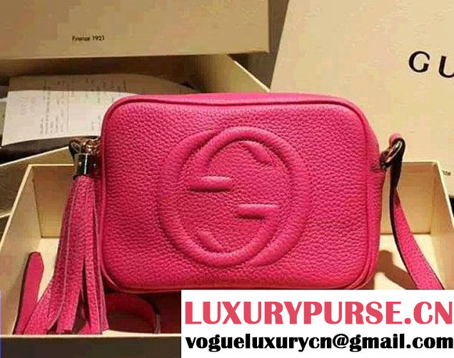 Gucci Soho Leather Disco Small Bag 308364 Fuchsia 2015