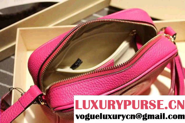 Gucci Soho Leather Disco Small Bag 308364 Fuchsia 2015