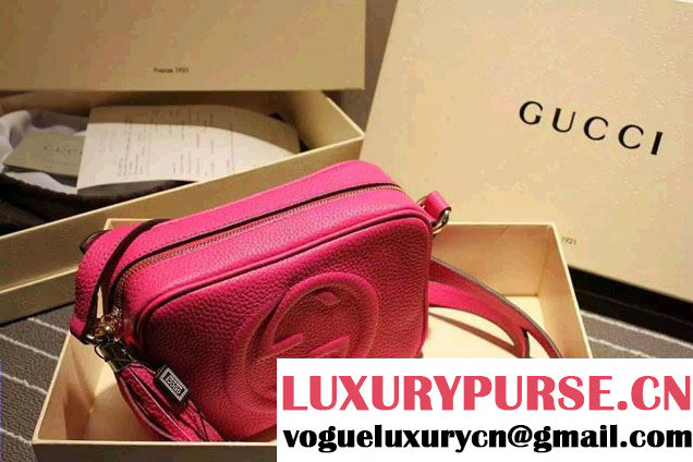 Gucci Soho Leather Disco Small Bag 308364 Fuchsia 2015