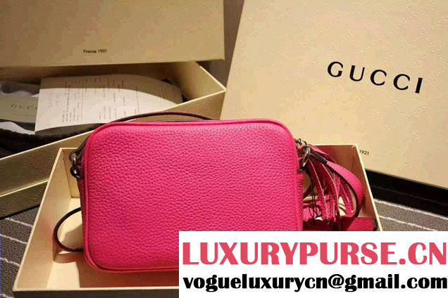 Gucci Soho Leather Disco Small Bag 308364 Fuchsia 2015