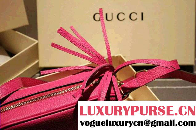 Gucci Soho Leather Disco Small Bag 308364 Fuchsia 2015