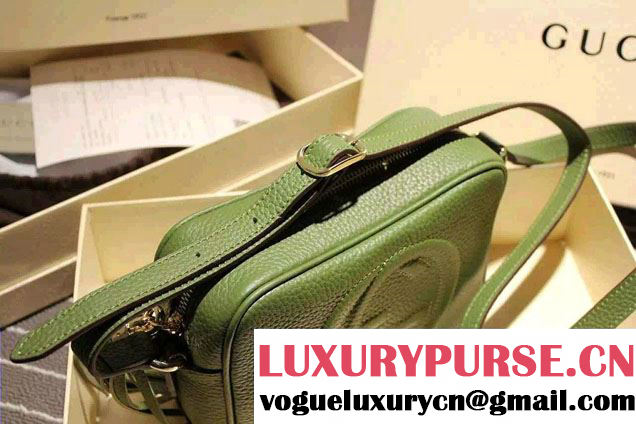 Gucci Soho Leather Disco Small Bag 308364 Green 2015