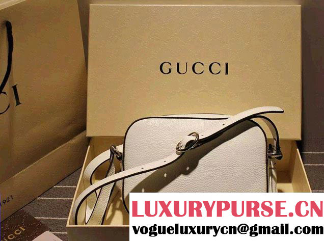 Gucci Soho Studded Leather Disco Small Bag 308364 Off-White 2015