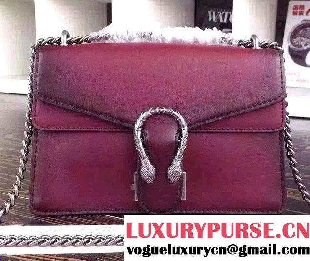 Gucci Dionysus Leather Shoulder Bag 400249 Burgundy 2015