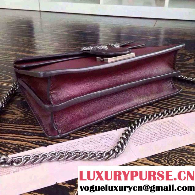 Gucci Dionysus Leather Shoulder Bag 400249 Burgundy 2015