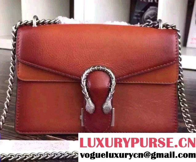 Gucci Dionysus Leather Shoulder Bag 400249 Brown 2015