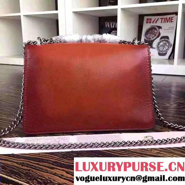 Gucci Dionysus Leather Shoulder Bag 400249 Brown 2015