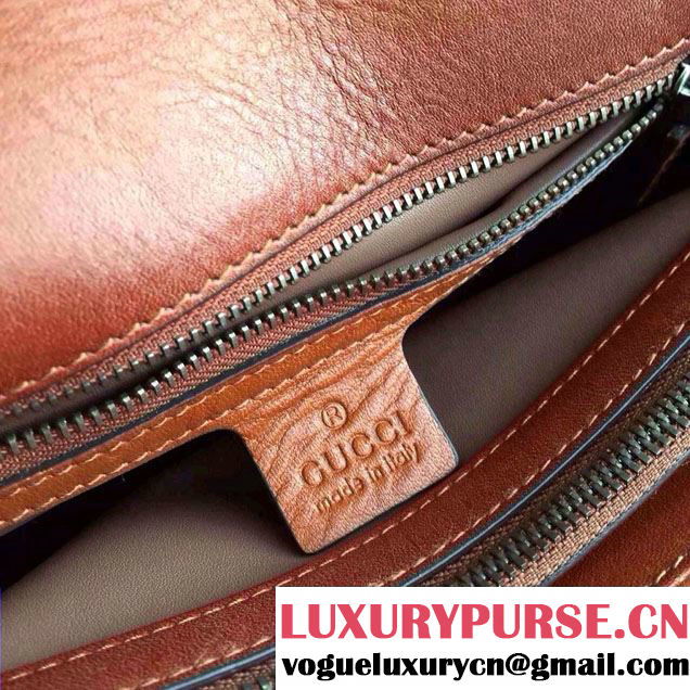 Gucci Dionysus Leather Shoulder Bag 400249 Brown 2015