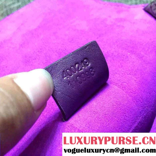 Gucci Dionysus GG Supreme Bird Embroidered Shoulder Bag 400249 Purple 2015