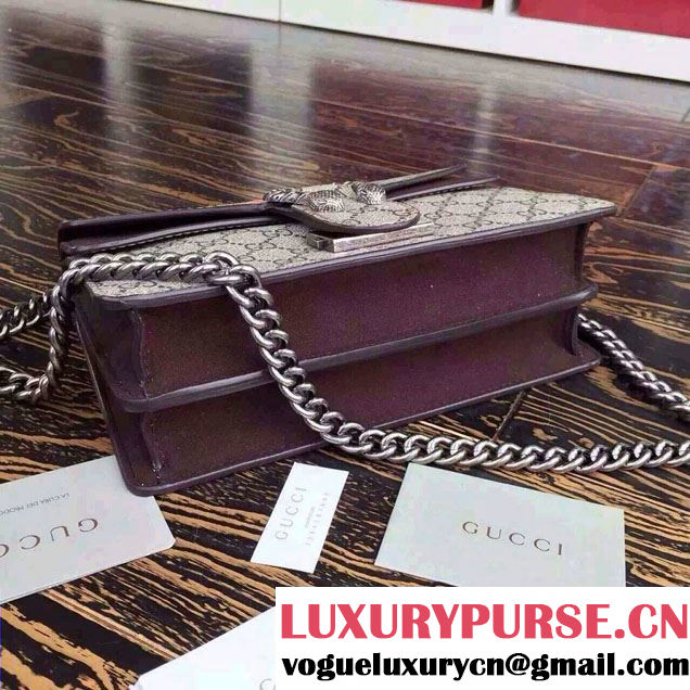 Gucci Dionysus Blooms Print GG Supreme Shoulder Bag 400249 Tan 2015