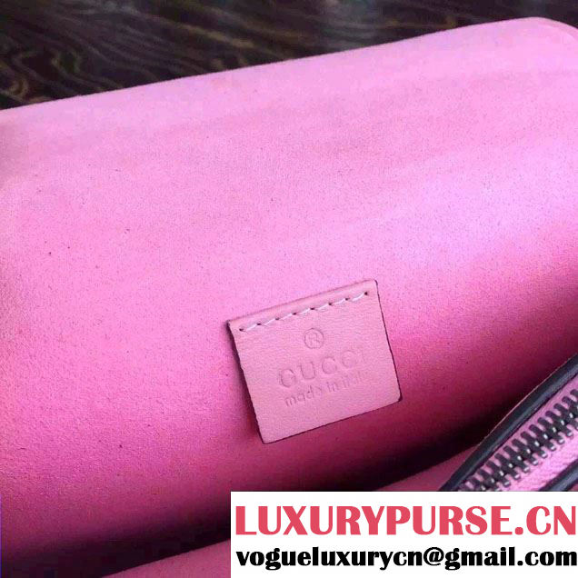 Gucci Dionysus Blooms Print GG Supreme Shoulder Bag 400249 Pink 2015