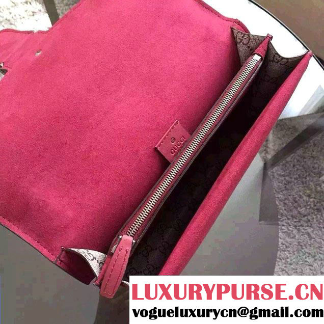 Gucci Dionysus Blooms Print GG Supreme Shoulder Bag 400235 Burgundy 2015
