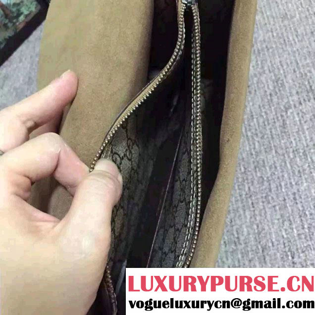 Gucci Dionysus GG Supreme Canvas Shoulder Bag 400249 Apricot 2015