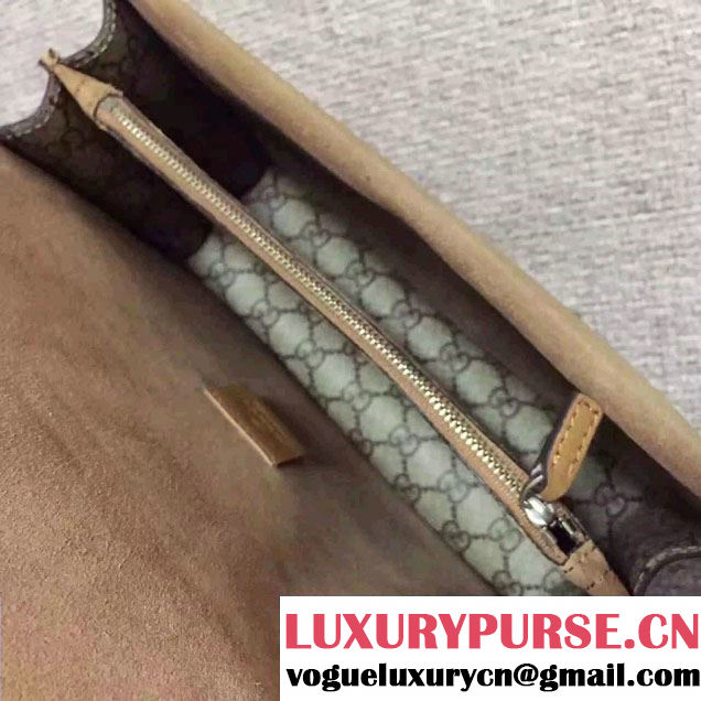 Gucci Dionysus GG Supreme Canvas Shoulder Bag 400249 Apricot 2015