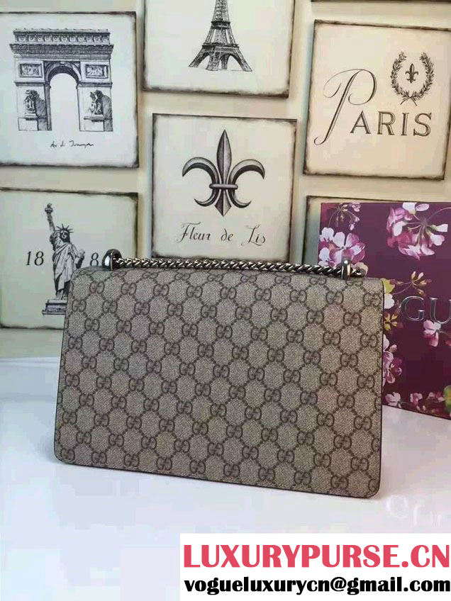 Gucci Dionysus GG Supreme Canvas Shoulder Bag 400249 Red 2015