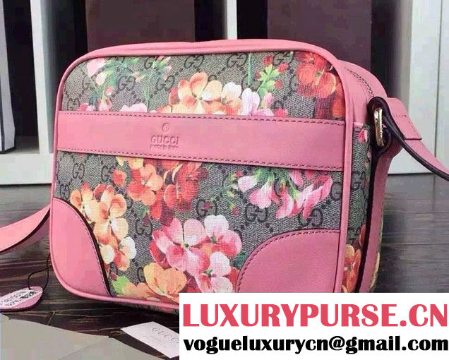 Gucci Dionysus Blooms Print GG Supreme Camara Bag 387507 Pink 2015