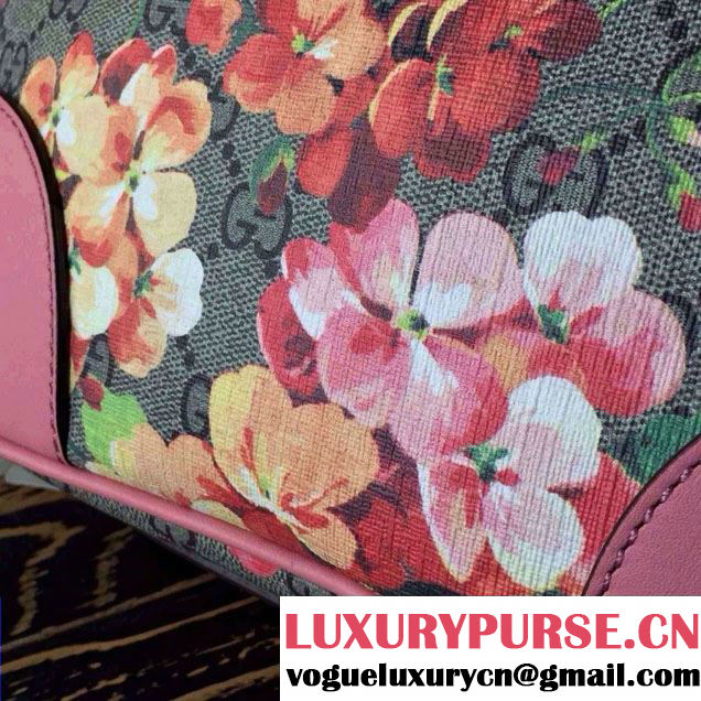 Gucci Dionysus Blooms Print GG Supreme Camara Bag 387507 Pink 2015