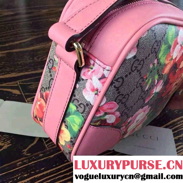 Gucci Dionysus Blooms Print GG Supreme Camara Bag 387507 Pink 2015