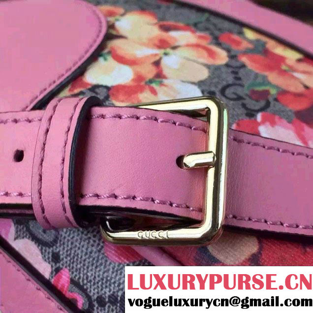 Gucci Dionysus Blooms Print GG Supreme Camara Bag 387507 Pink 2015