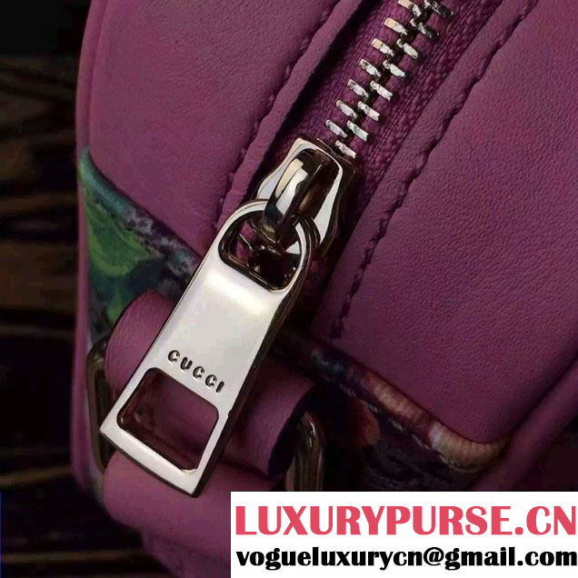 Gucci Dionysus Blooms Print GG Supreme Camara Bag 387507 Pink 2015
