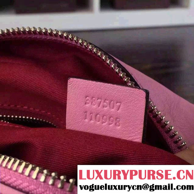 Gucci Dionysus Blooms Print GG Supreme Camara Bag 387507 Pink 2015