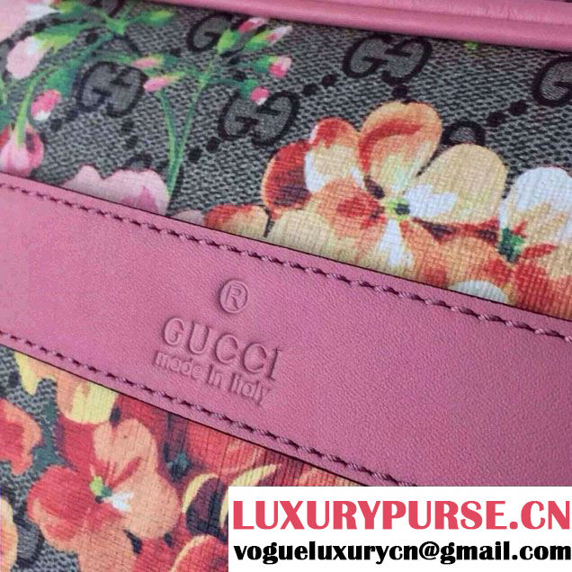 Gucci Dionysus Blooms Print GG Supreme Camara Bag 387507 Pink 2015